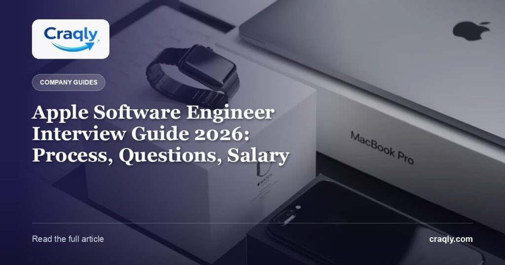 Apple Software Engineer Interview Guide 2026: Process, Questions, Salary