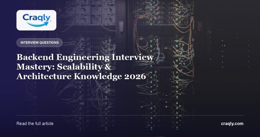 Backend Engineering Interview Mastery: Scalability & Architecture Knowledge 2026