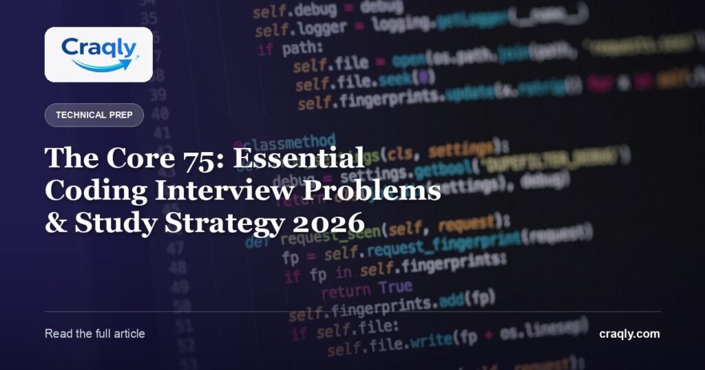 The Core 75: Essential Coding Interview Problems & Study Strategy 2026