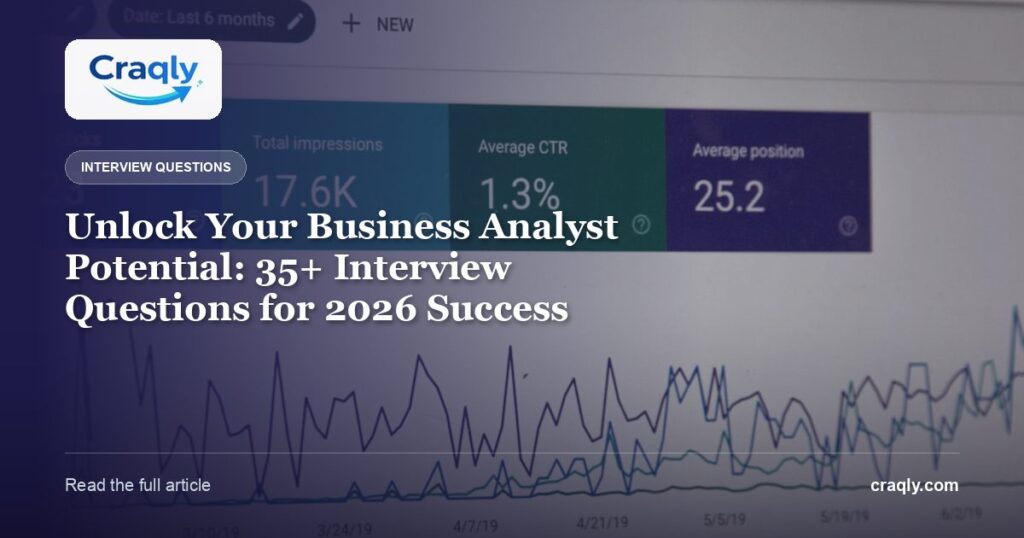 Unlock Your Business Analyst Potential: 35+ Interview Questions for 2026 Success