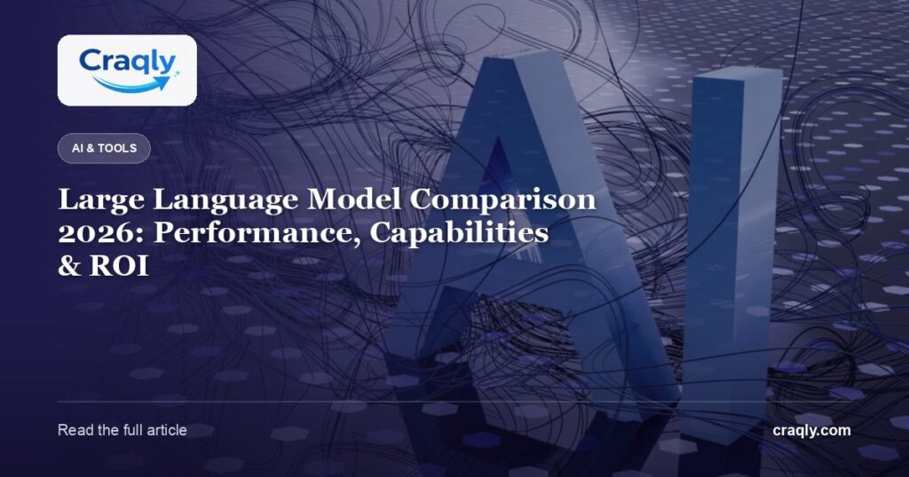 Large Language Model Comparison 2026: Performance, Capabilities & ROI