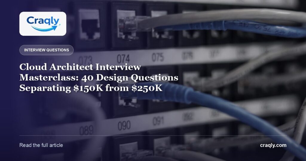 Cloud Architect Interview Masterclass: 40 Design Questions Separating 0K from 0K