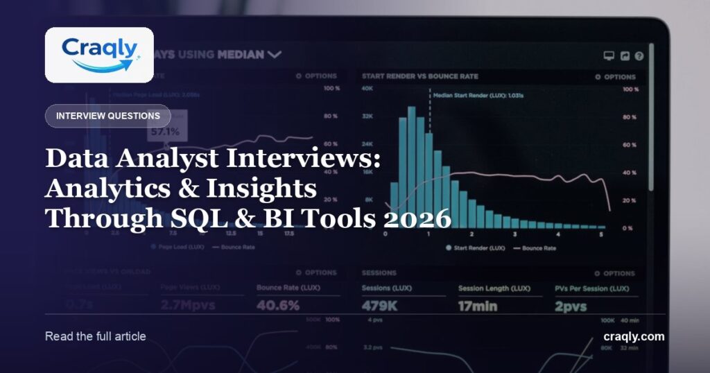 Data Analyst Interviews: Analytics & Insights Through SQL & BI Tools 2026