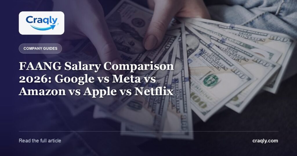 FAANG Salary Comparison 2026: Google vs Meta vs Amazon vs Apple vs Netflix