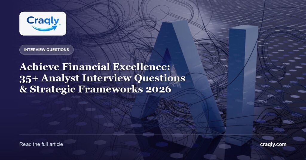 Achieve Financial Excellence: 35+ Analyst Interview Questions & Strategic Frameworks 2026