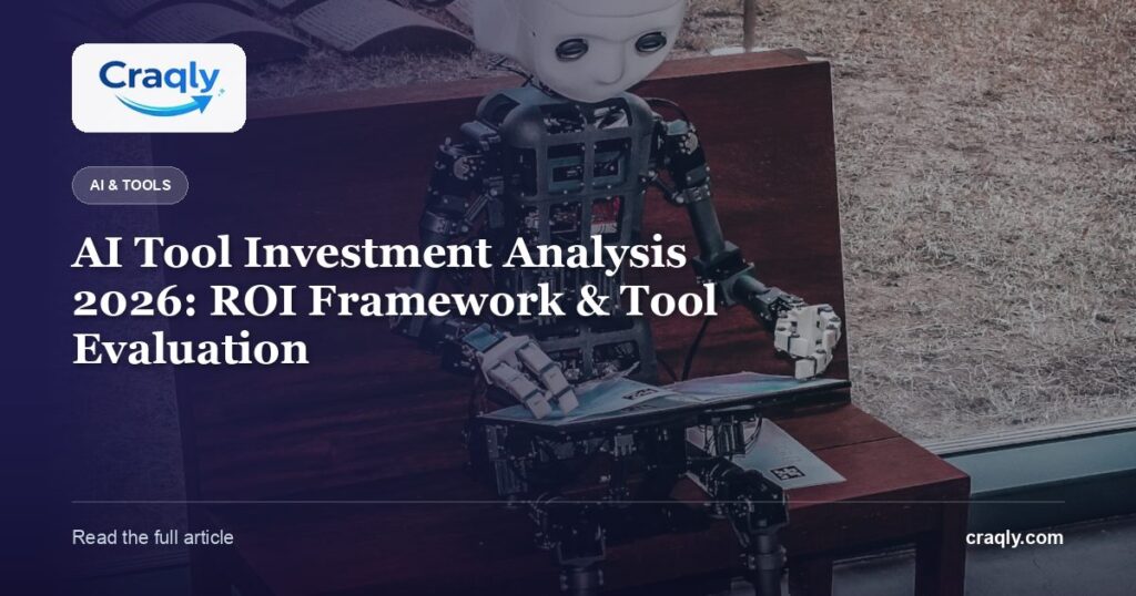 AI Tool Investment Analysis 2026: ROI Framework & Tool Evaluation