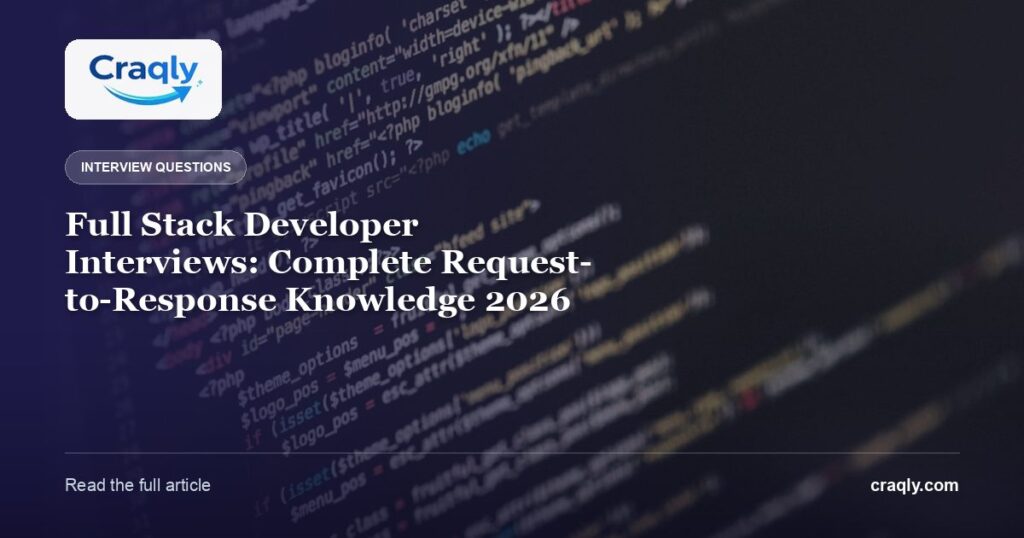 Full Stack Developer Interviews: Complete Request-to-Response Knowledge 2026