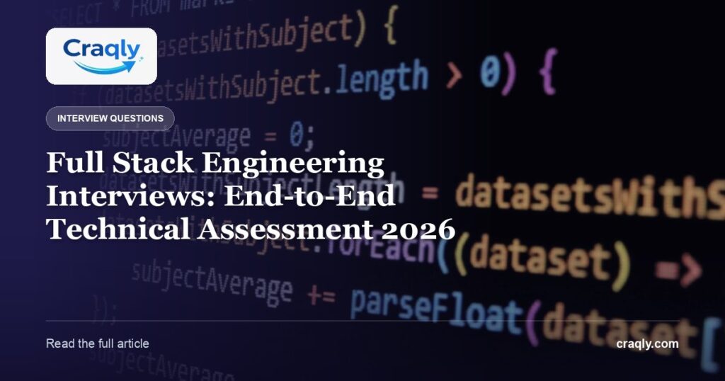 Full Stack Engineering Interviews: End-to-End Technical Assessment 2026