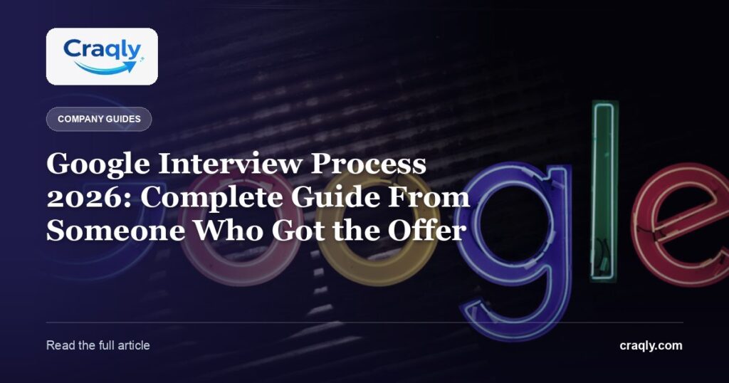 Google Interview Process 2026: Complete Guide From Someone Who Got the Offer