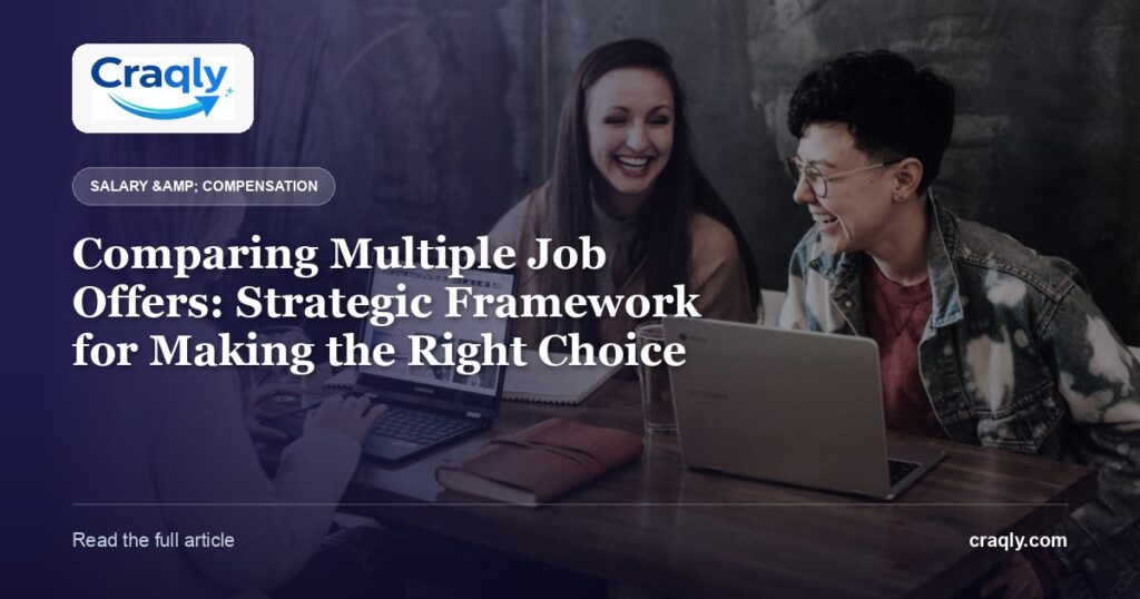Comparing Multiple Job Offers: Strategic Framework for Making the Right Choice
