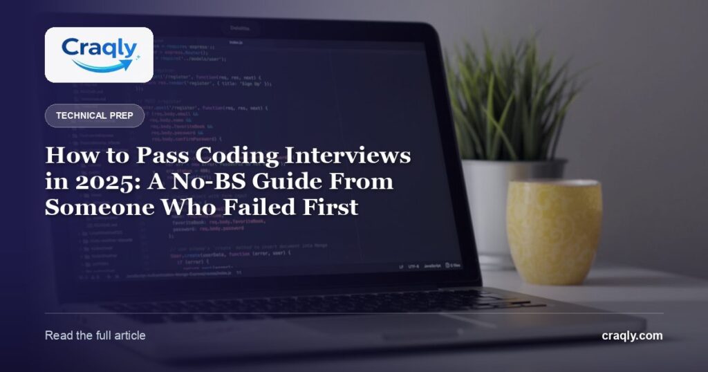 How to Pass Coding Interviews in 2025: A No-BS Guide From Someone Who Failed First