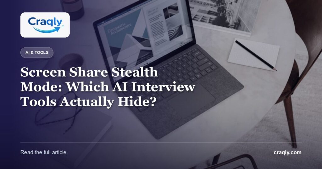 Screen Share Stealth Mode: Which AI Interview Tools Actually Hide?