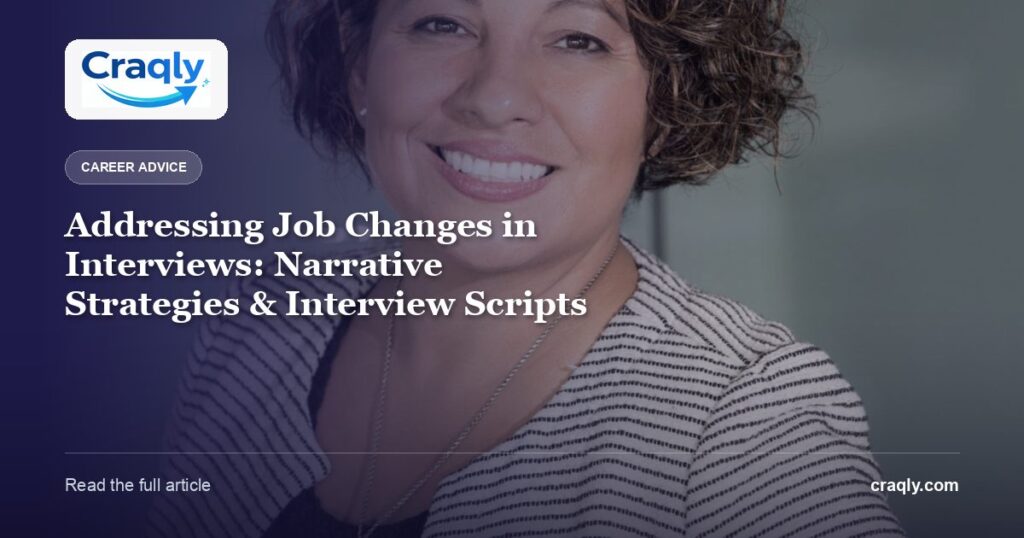 Addressing Job Changes in Interviews: Narrative Strategies & Interview Scripts