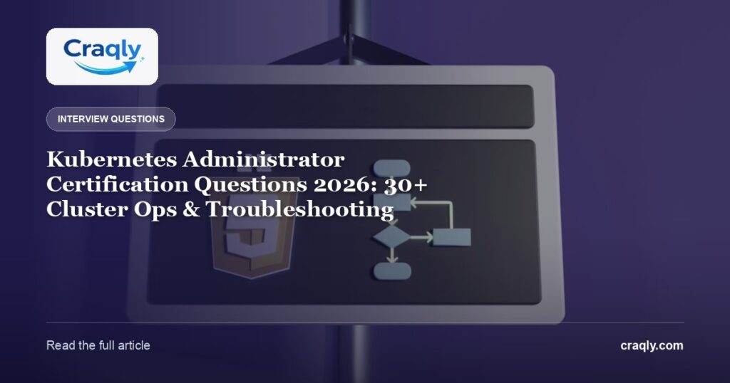 Kubernetes Administrator Certification Questions 2026: 30+ Cluster Ops & Troubleshooting