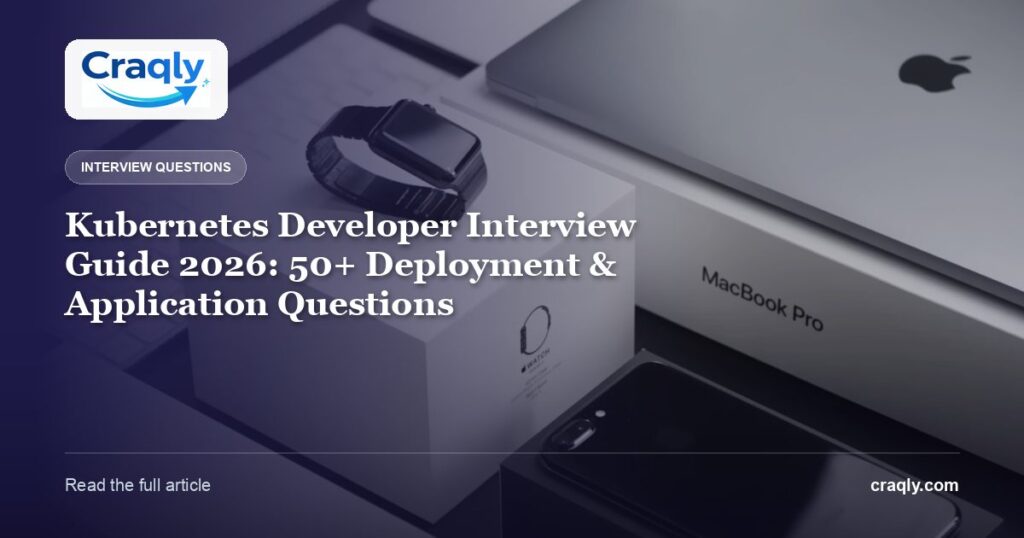 Kubernetes Developer Interview Guide 2026: 50+ Deployment & Application Questions
