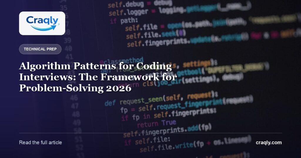 Algorithm Patterns for Coding Interviews: The Framework for Problem-Solving 2026