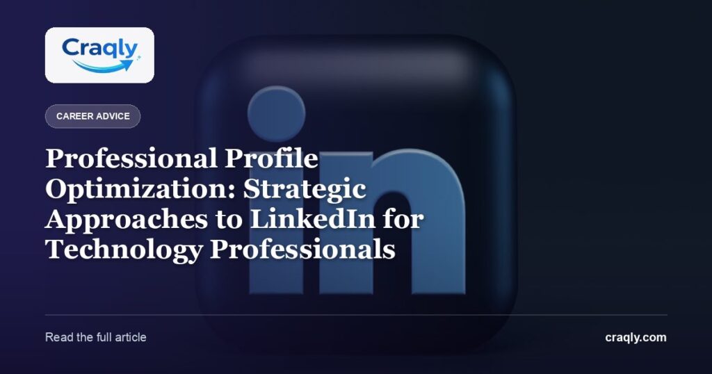 Professional Profile Optimization: Strategic Approaches to LinkedIn for Technology Professionals