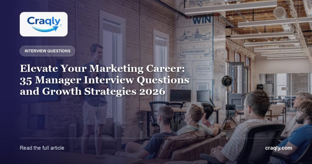 Elevate Your Marketing Career: 35 Manager Interview Questions and Growth Strategies 2026
