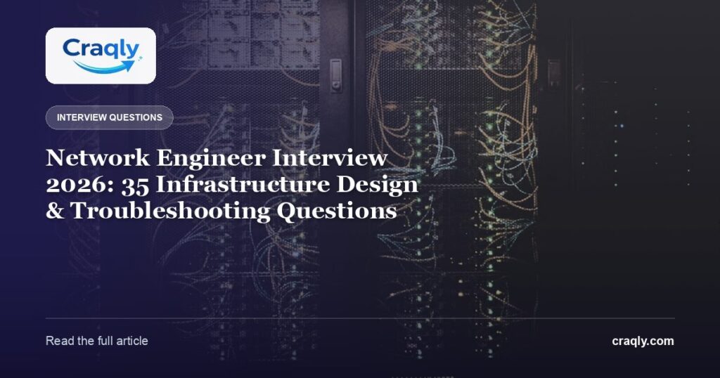 Network Engineer Interview 2026: 35 Infrastructure Design & Troubleshooting Questions