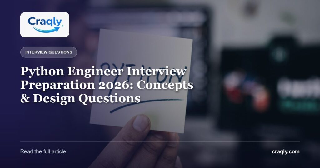 Python Engineer Interview Preparation 2026: Concepts & Design Questions