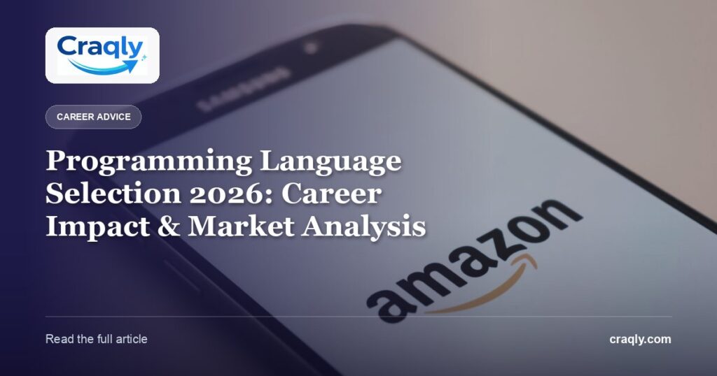 Programming Language Selection 2026: Career Impact & Market Analysis