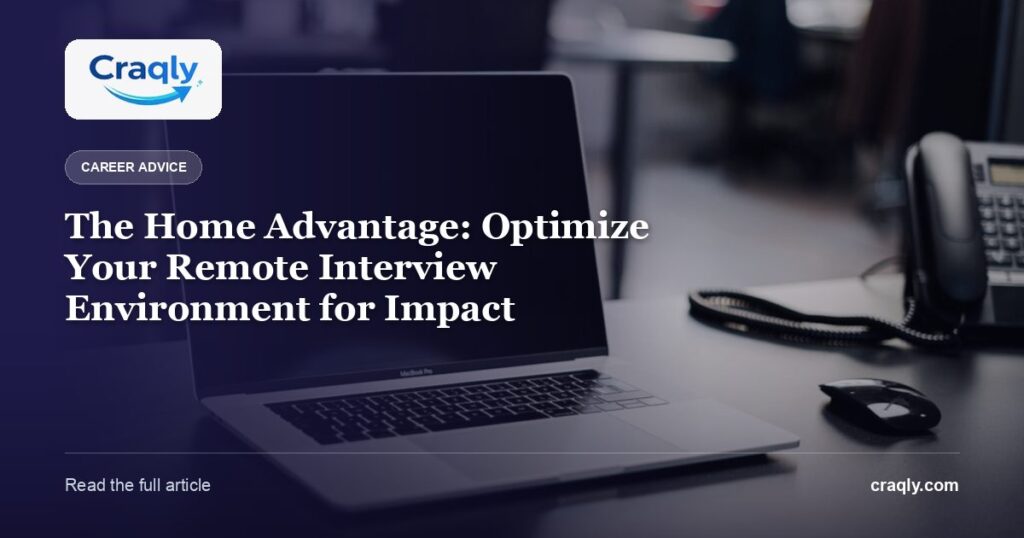 The Home Advantage: Optimize Your Remote Interview Environment for Impact