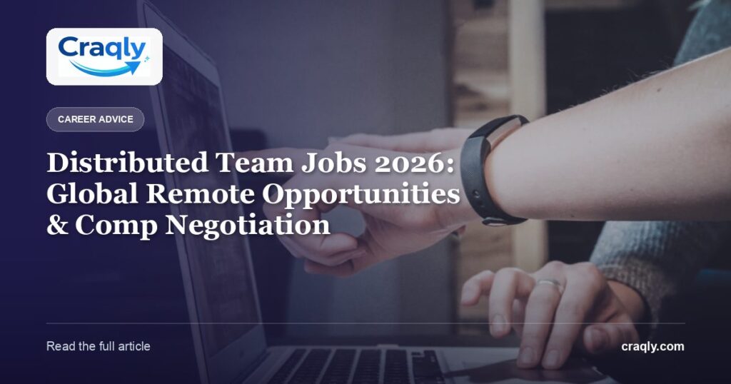 Distributed Team Jobs 2026: Global Remote Opportunities & Comp Negotiation