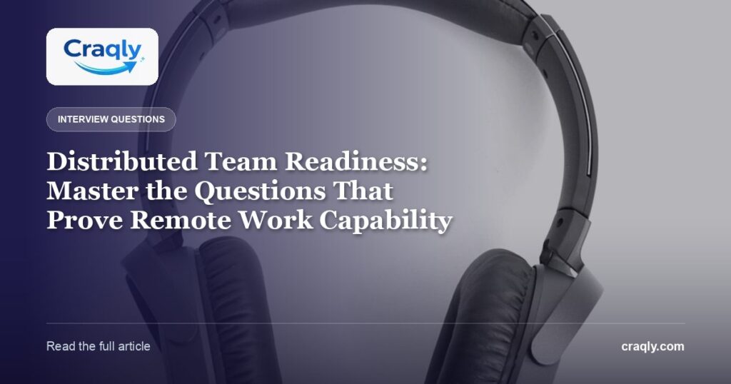 Distributed Team Readiness: Master the Questions That Prove Remote Work Capability