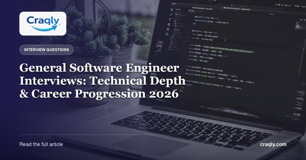 General Software Engineer Interviews: Technical Depth & Career Progression 2026