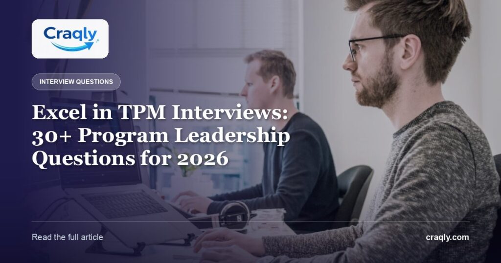 Excel in TPM Interviews: 30+ Program Leadership Questions for 2026