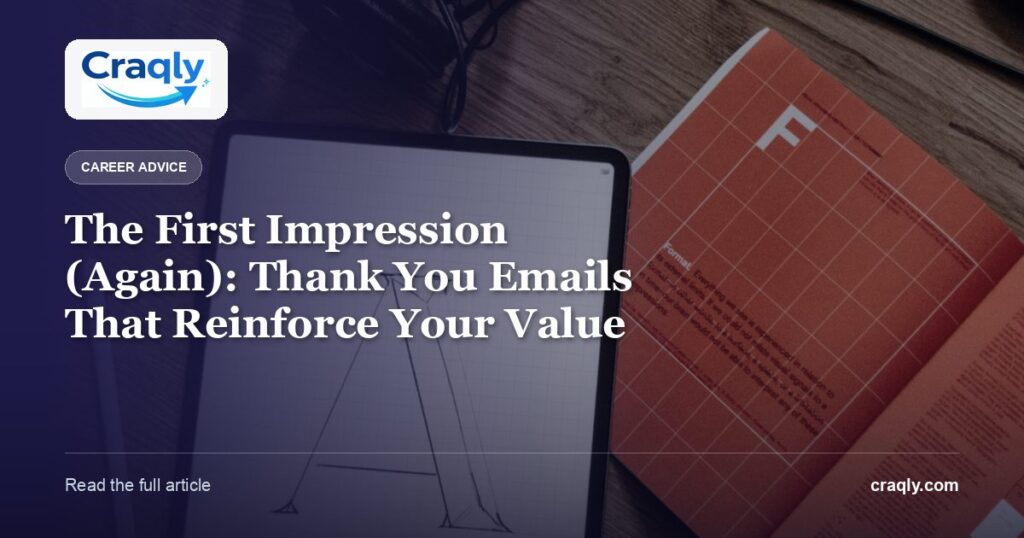 The First Impression (Again): Thank You Emails That Reinforce Your Value