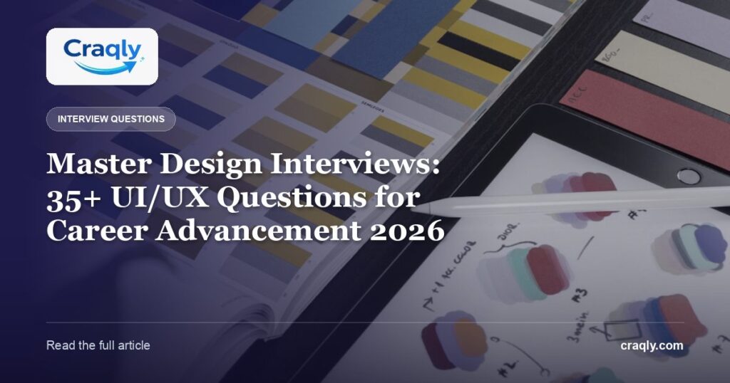 Master Design Interviews: 35+ UI/UX Questions for Career Advancement 2026
