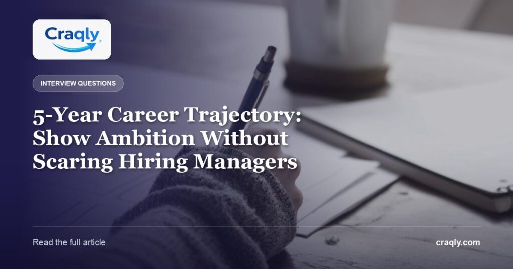 5-Year Career Trajectory: Show Ambition Without Scaring Hiring Managers