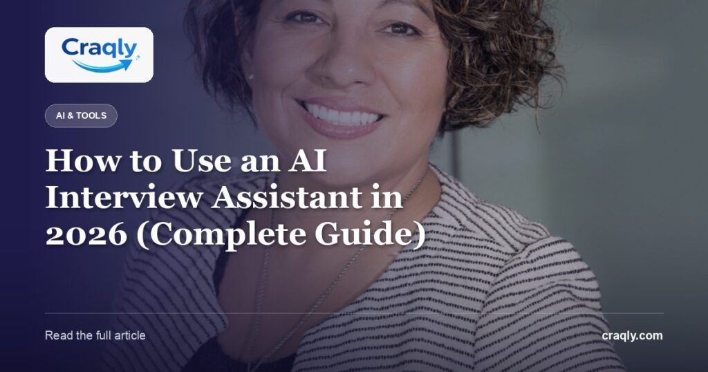 How to Use an AI Interview Assistant in 2026 (Complete Guide)