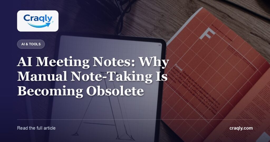 AI Meeting Notes: Why Manual Note-Taking Is Becoming Obsolete