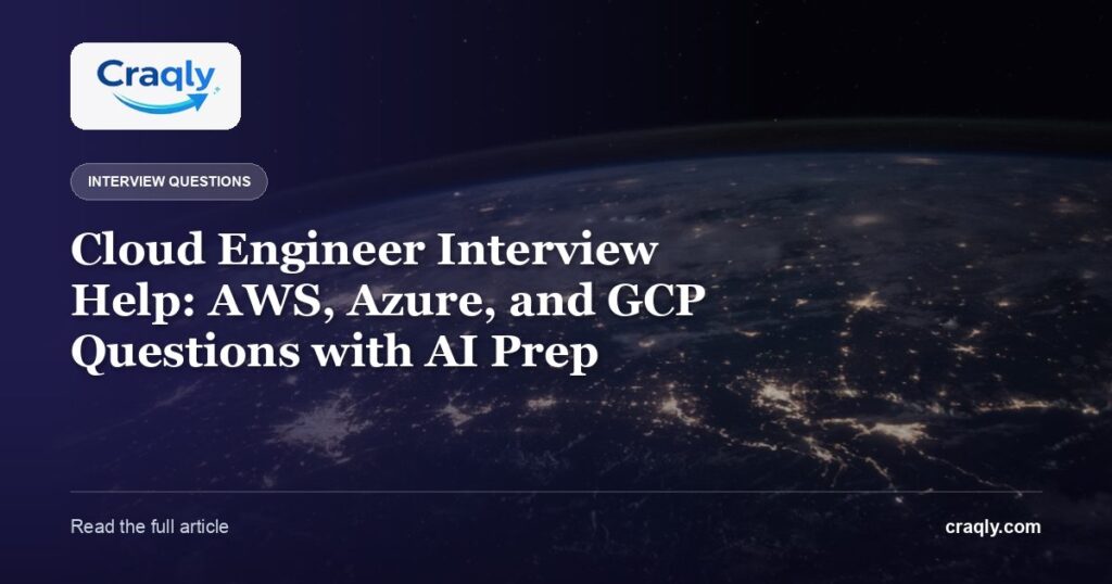Cloud Engineer Interview Help: AWS, Azure, and GCP Questions with AI Prep