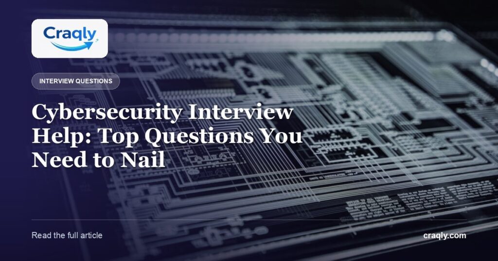 Cybersecurity Interview Help: Top Questions You Need to Nail