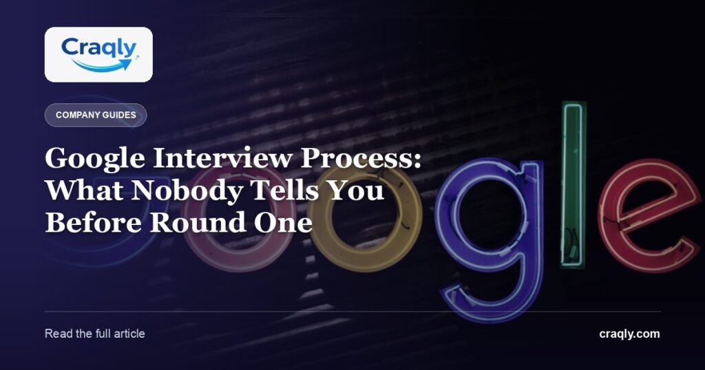 Google Interview Process: What Nobody Tells You Before Round One