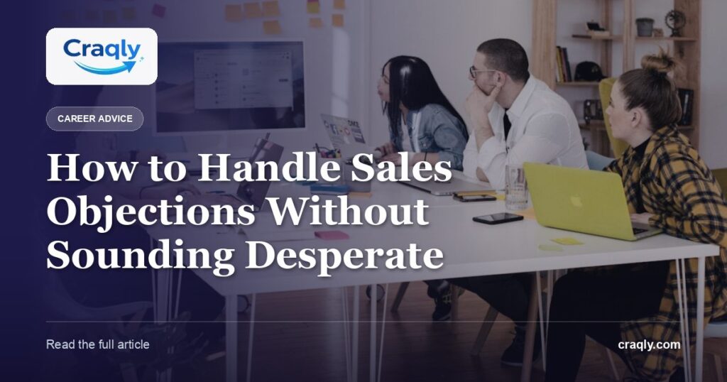 How to Handle Sales Objections Without Sounding Desperate