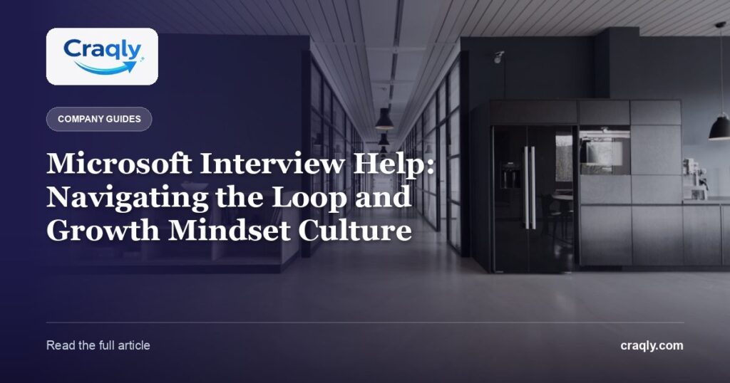 Microsoft Interview Help: Navigating the Loop and Growth Mindset Culture