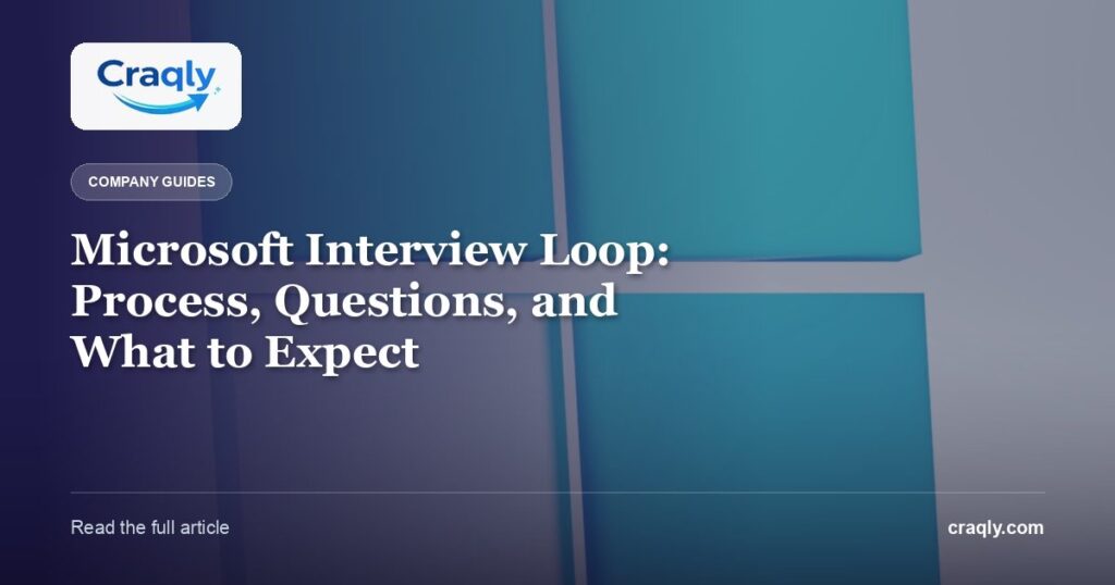 Microsoft Interview Loop: Process, Questions, and What to Expect