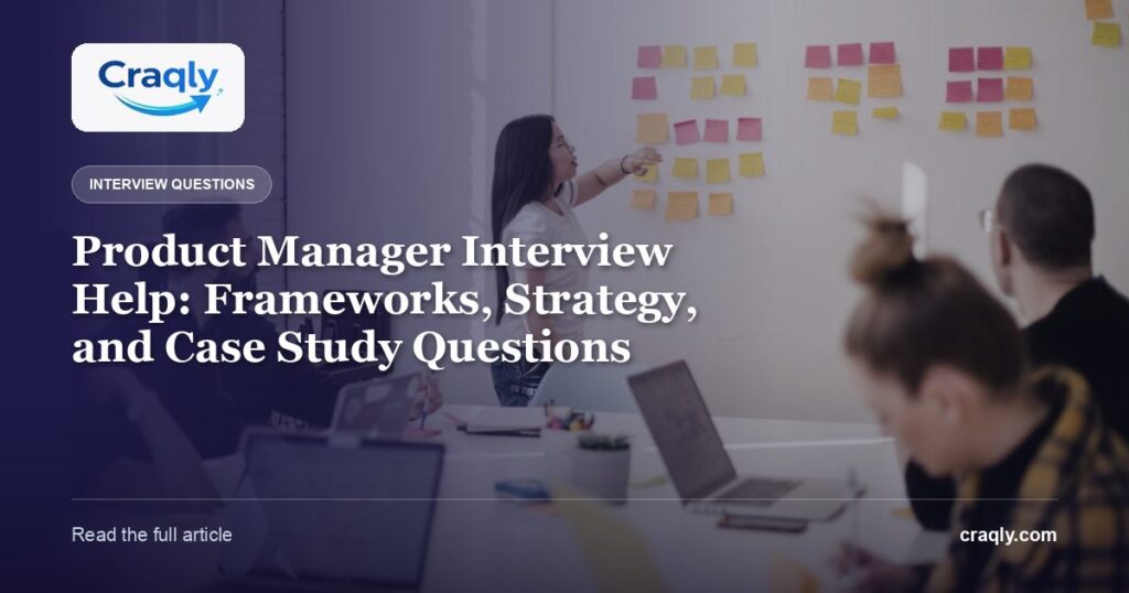 Product Manager Interview Help: Frameworks, Strategy, and Case Study Questions