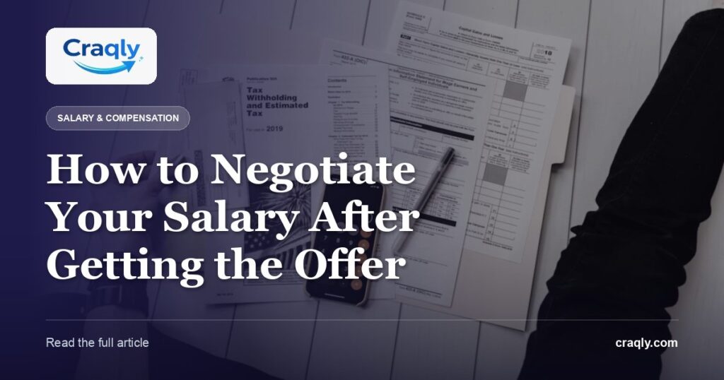 How to Negotiate Your Salary After Getting the Offer
