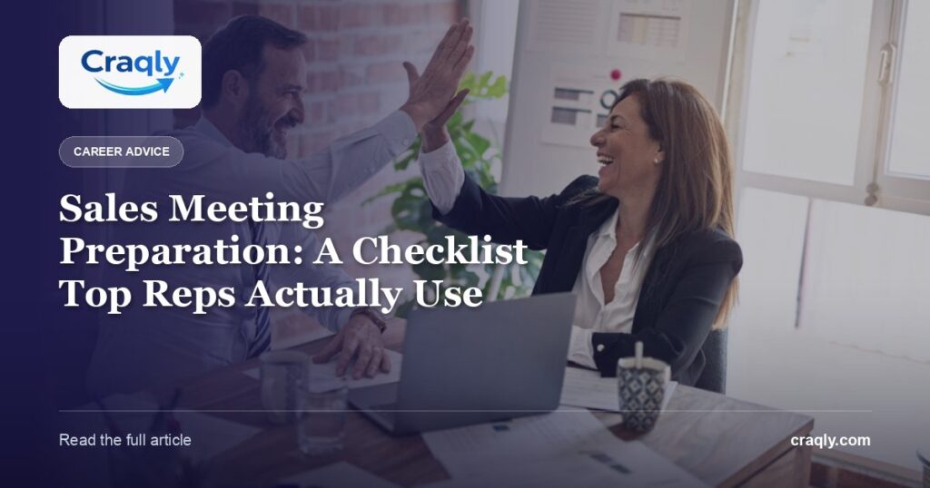 Sales Meeting Preparation: A Checklist Top Reps Actually Use