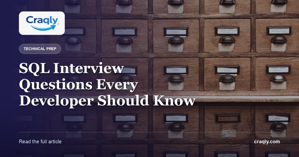SQL Interview Questions Every Developer Should Know