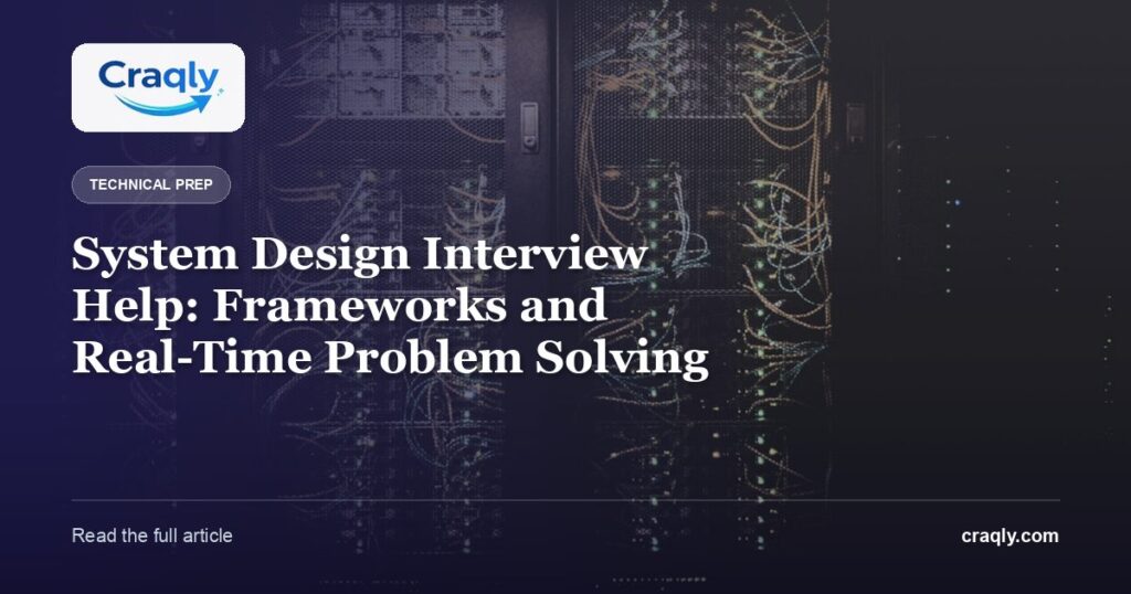 System Design Interview Help: Frameworks and Real-Time Problem Solving