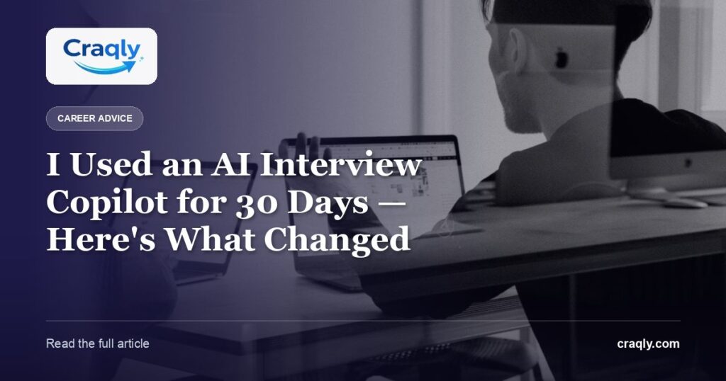 I Used an AI Interview Copilot for 30 Days — Here’s What Changed