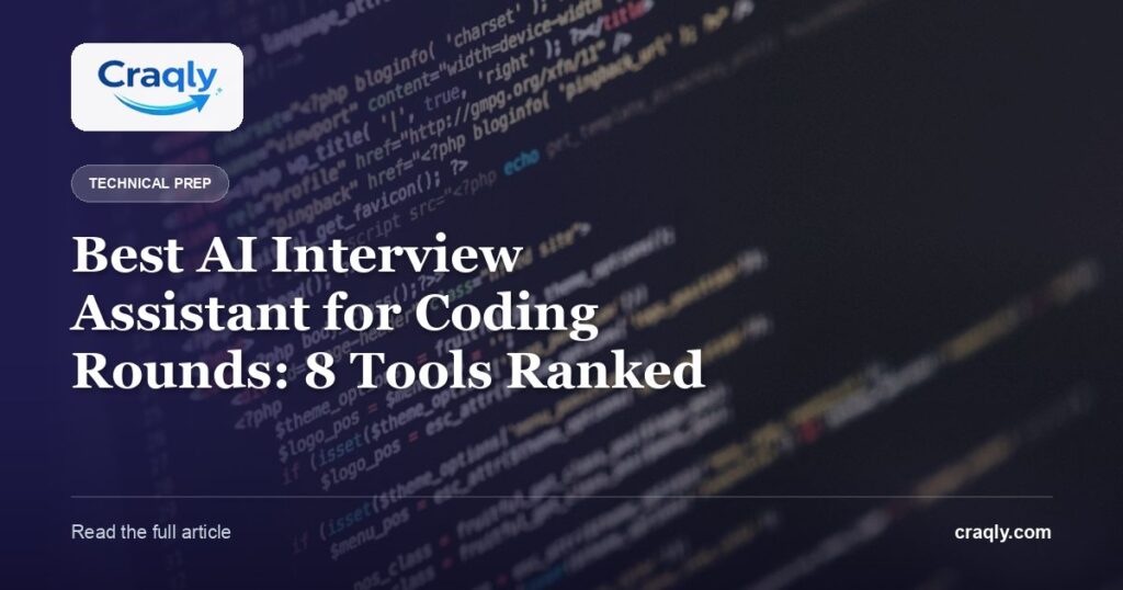 Best AI Interview Assistant for Coding Rounds: 8 Tools Ranked