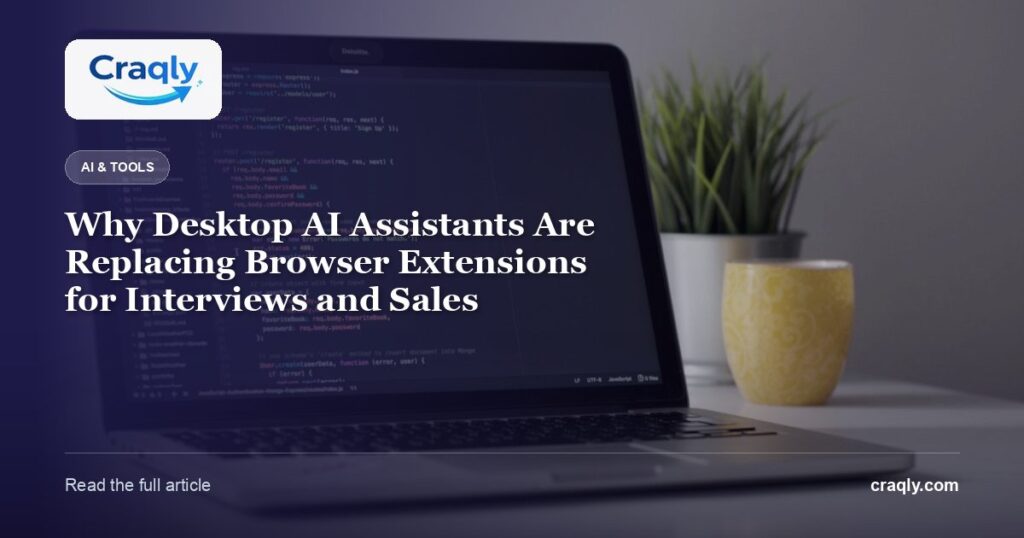 Why Desktop AI Assistants Are Replacing Browser Extensions for Interviews and Sales