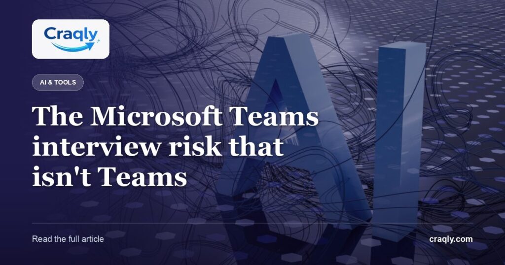 The Microsoft Teams interview risk that isn’t Teams
